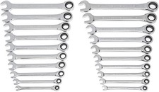 20 Piece Ratcheting Combination Wrench SAE & Metric 35720A-02
