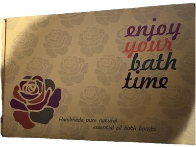 Enjoy Your Bath Time Handmade Pure Natural Essential Oil Bath Bombs 6 NOS