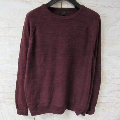 HERREN J CREW 100 % BAUMWOLLE RUNDHALSAUSSCHNITT PULLOVER BRUSTUMFANG 42/44 UK L REF (NC07927)