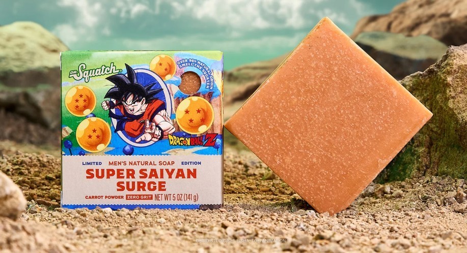 NEW SCENT!! 2 PACK Dr Squatch SUPER SAIYAN SURGE DRAGON BALL Z LE