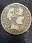 1894 Barber Half Dollar - Good/VG Condition - Partial LIBERTY Visible - Silver