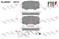Bremsbelagsatz Scheibenbremse FTE 9010999 FüR Fiat 500X 334 AXN1B AXR11 Multijet