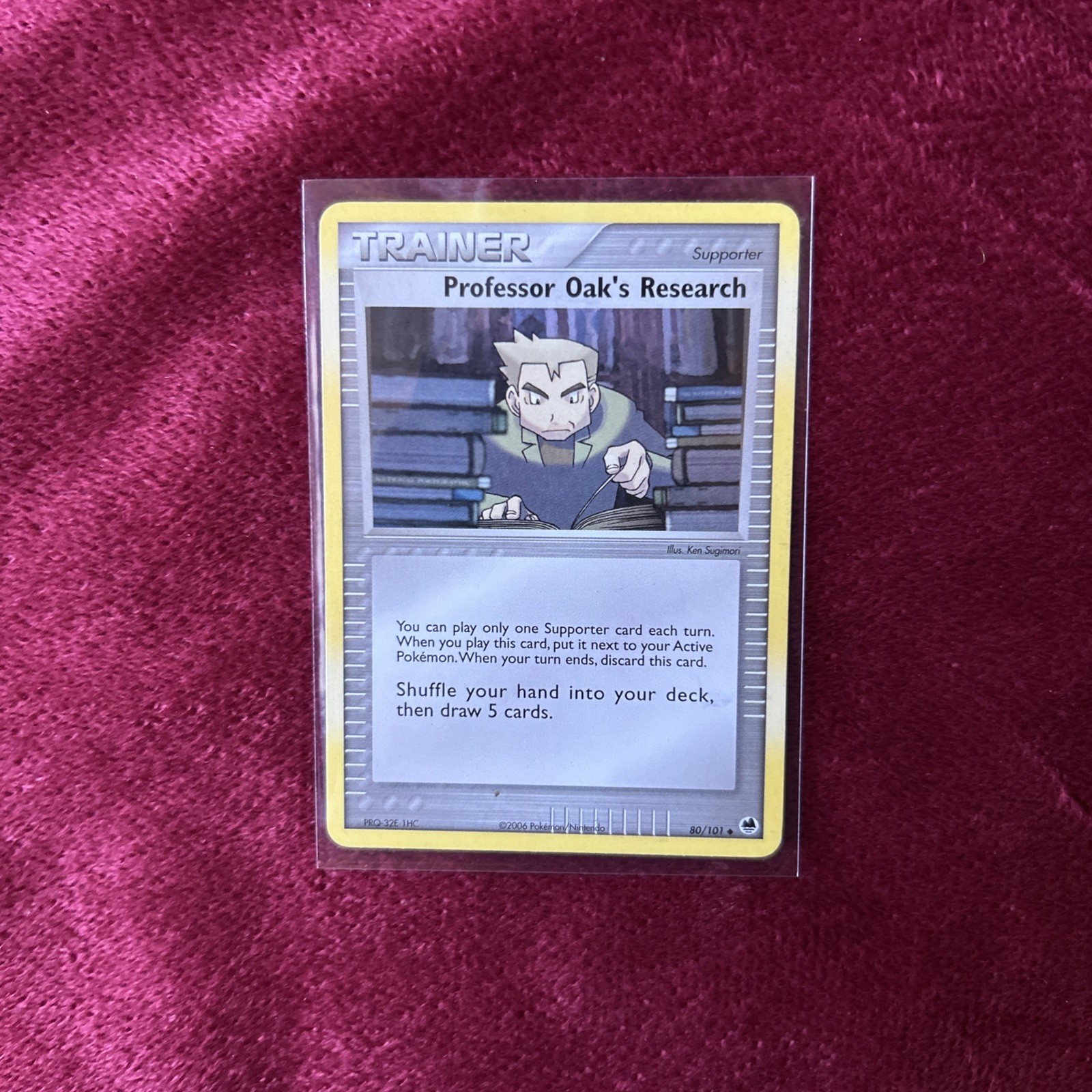 Pokemon EX Dragon Frontiers  80/101 Professor Oak's Research Card NM/LP