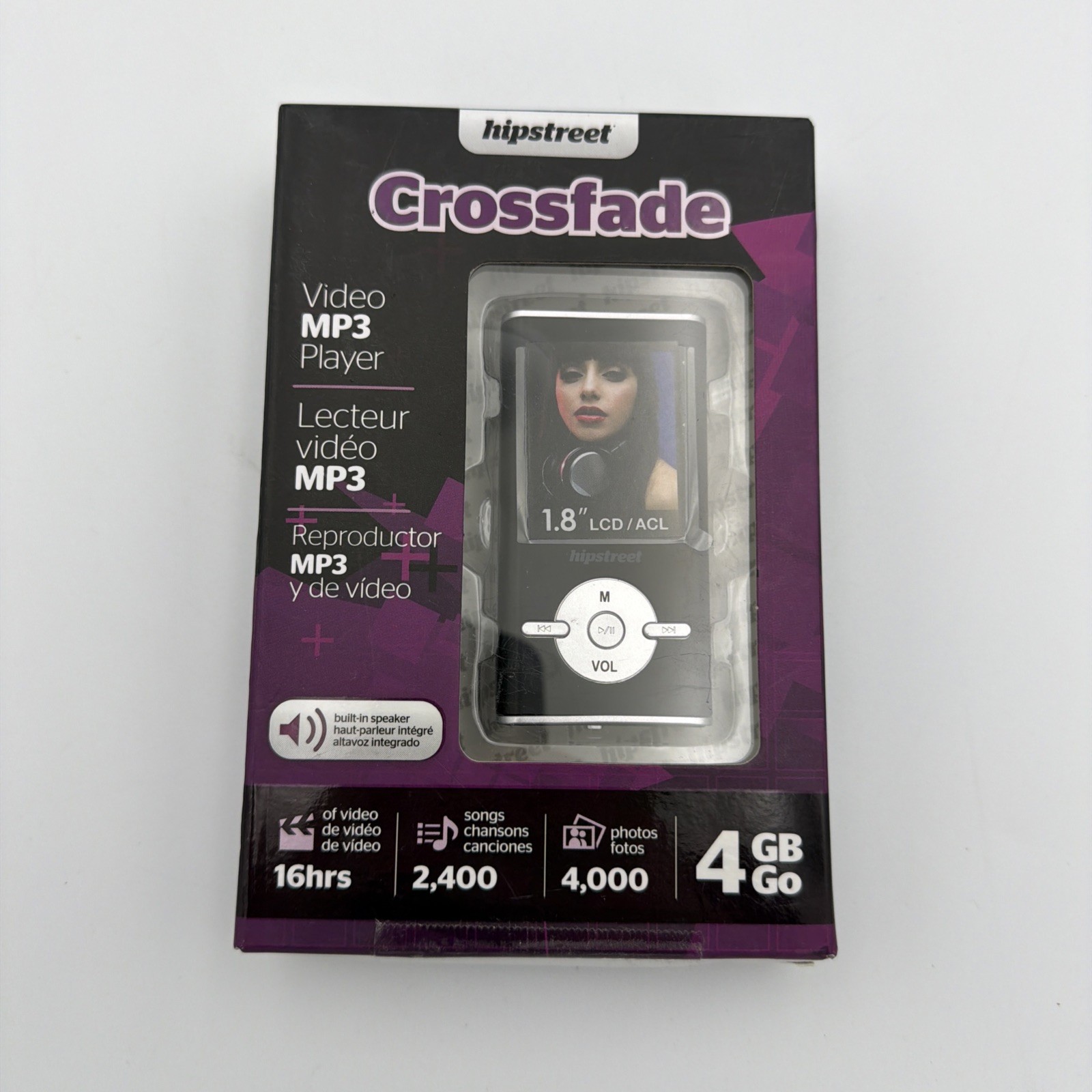 Hipstreet HS-T29A-4GBMX Crossfade 4GB Digital MP3 Player – NEW Sealed