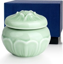 Small Cremation Urns for Ashes Vivid Flower Ceramic Keepsake Mini Keepsake Box