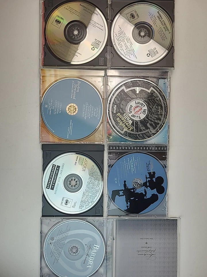Lot Of 7 Barbra Streisand CDs Memories Walls Movie Love Answer Ours Hits *AS IS* Foto 3 de 4
