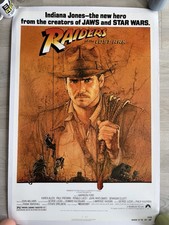 Harrison Ford SIGNED Indiana Jones Raiders Original 27x41 Poster LINEN BACKED