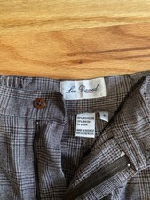 Lee David High Waist Size 8 Women’s Pleated Plaid Trousers