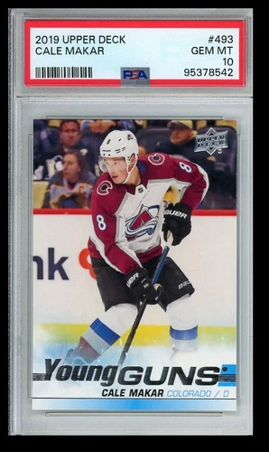 2019-20 Upper Deck Series 2 Young Guns PSA 10 Cale Makar Rookie #493