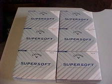 NEW  2025 6 DOZEN (72 GOLF BALLS)  CALLAWAY SUPER SOFT  WHITE , NO EXTRA LOGOS