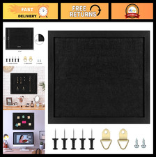 Cork Bulletin Board for Walls - 17"x23" Pin Board with Pins, Eye Bolts Screws