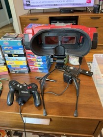 Nintendo Virtual Boy Console Complete With Hard Shelled Carrying Case & Tetris3D