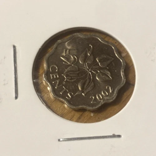 SWAZILAND 2002 BU 5 CENTS COIN