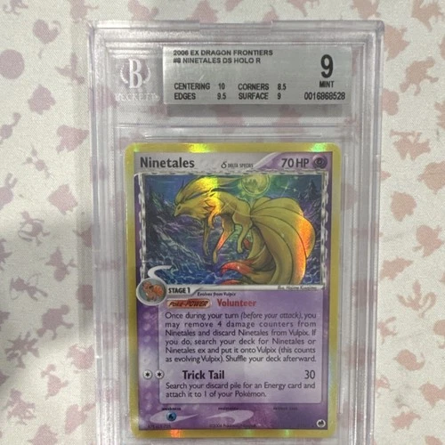 Pokémon Ninetales Delta Species Holo Rare 8/101 Dragon Frontiers BGS 9 2006