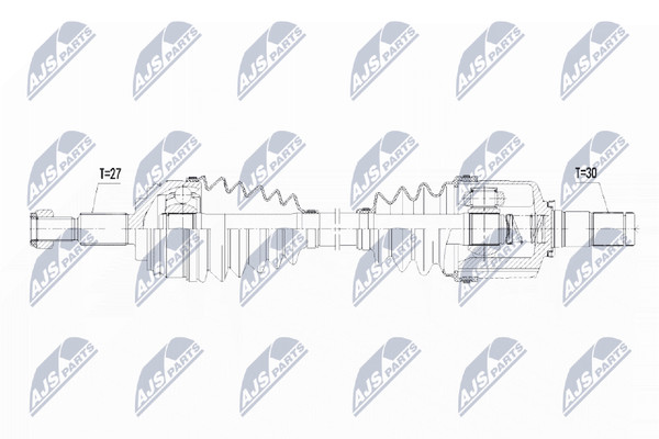 NTY Antriebswelle NPW-RE-091 FüR Renault Megane 3 DZ0 BZ0 KZ0 ScÉNic JZ0 CC EZ0-image