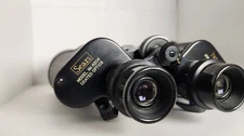 Sears Model 6204 7X50mm Coated Optics Binoculars With Case In Black