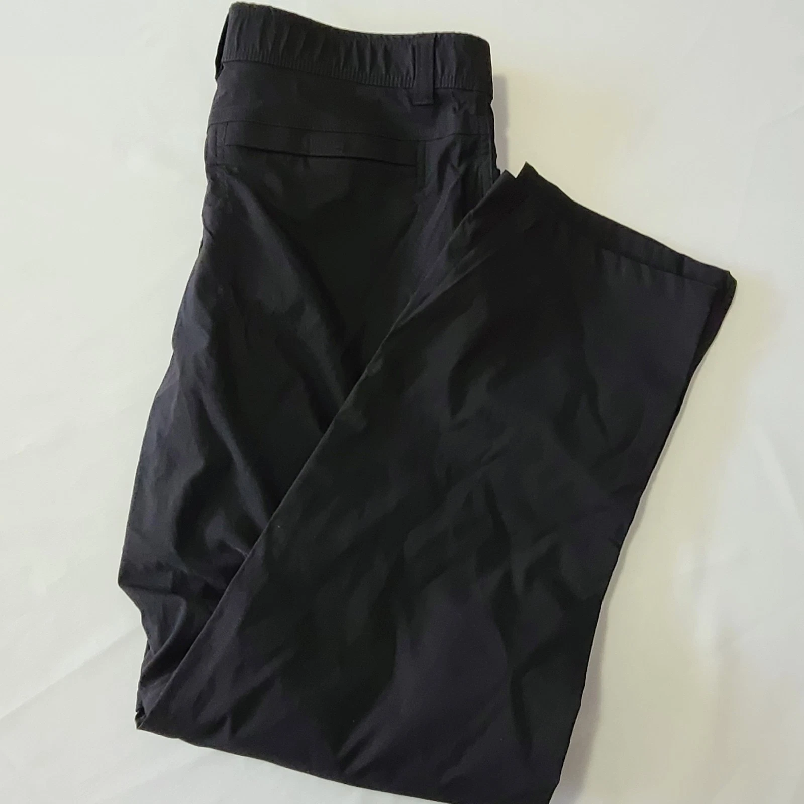 Mens Free Country Convertable Pants Black 34x30 Hiking Fishing Travel NWT