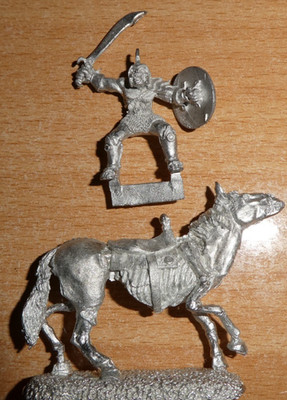 RAL PARTHA Fantasy MOUNTED ORC CHIEFTAIN any RPG D&D Pathfinder .