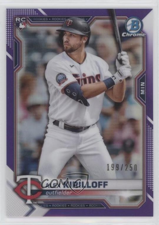 2021 Bowman Chrome Purple Refractor 199/250 Alex Kirilloff #3 0a3