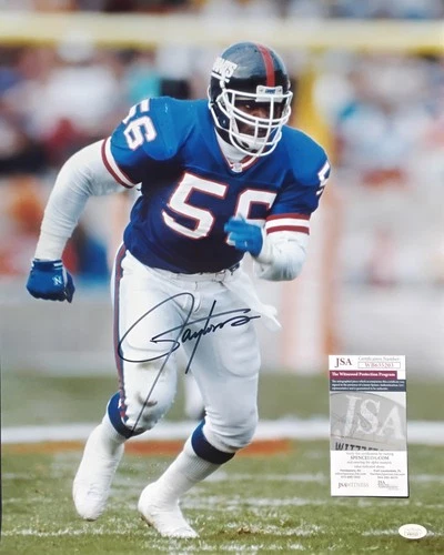 Lawrence Taylor JSA Witnessed Autographed 16x20 New York Giants Football Photo!