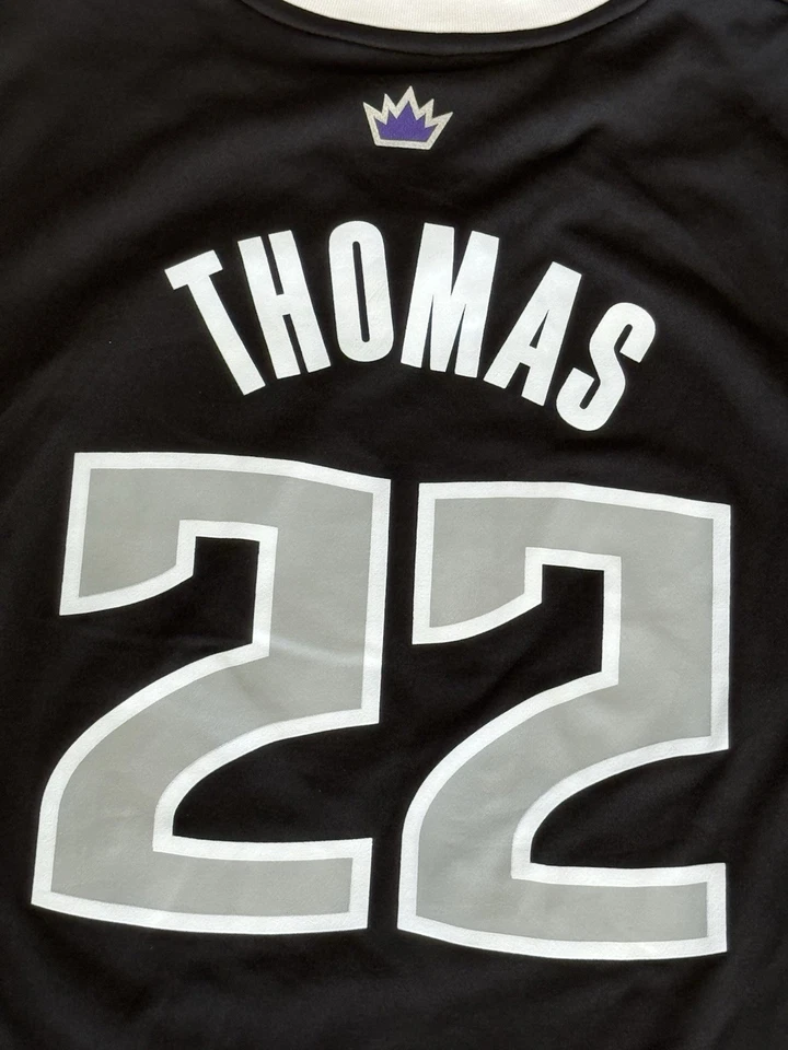 Adidas Sacramento Kings Isaiah Thomas Black Jersey Size Medium - Image 4 of 4