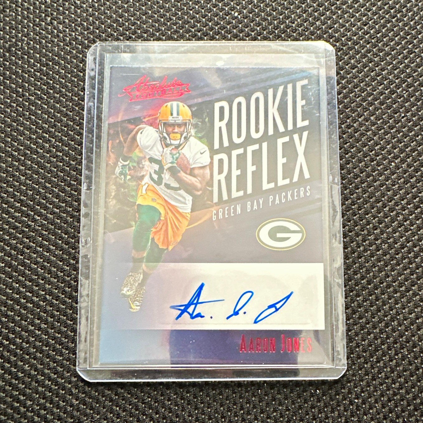 Aaron Jones Panini Absolute Rookie Reflex Signature #RRAJS Base