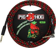 Pig Hog "Tartan Plaid" Instrument Cable, 10ft Right Angle