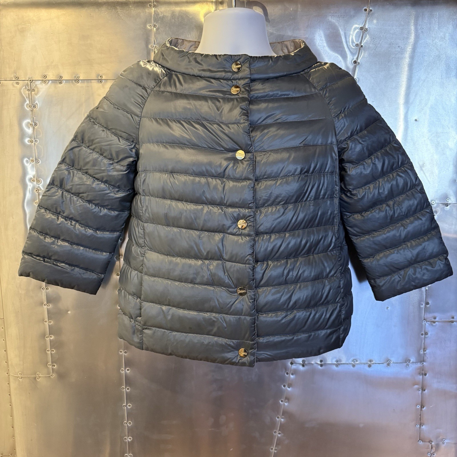 Herno Reversible Ultralight Down Cape Jacket Wome… - image 1