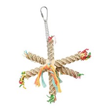 Bird Toys Colorful Toys Hanging Braided Rope Standing Chewing Toy Bird Rope