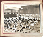 Vintage 1952 Catholic School, Nun & Students 8"x 10" Class Portrait Real Photo — photo 1