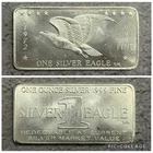 1972 One Silver Eagle W H Foster Co. 1oz .999 Fine Silver Vintage Art Bar