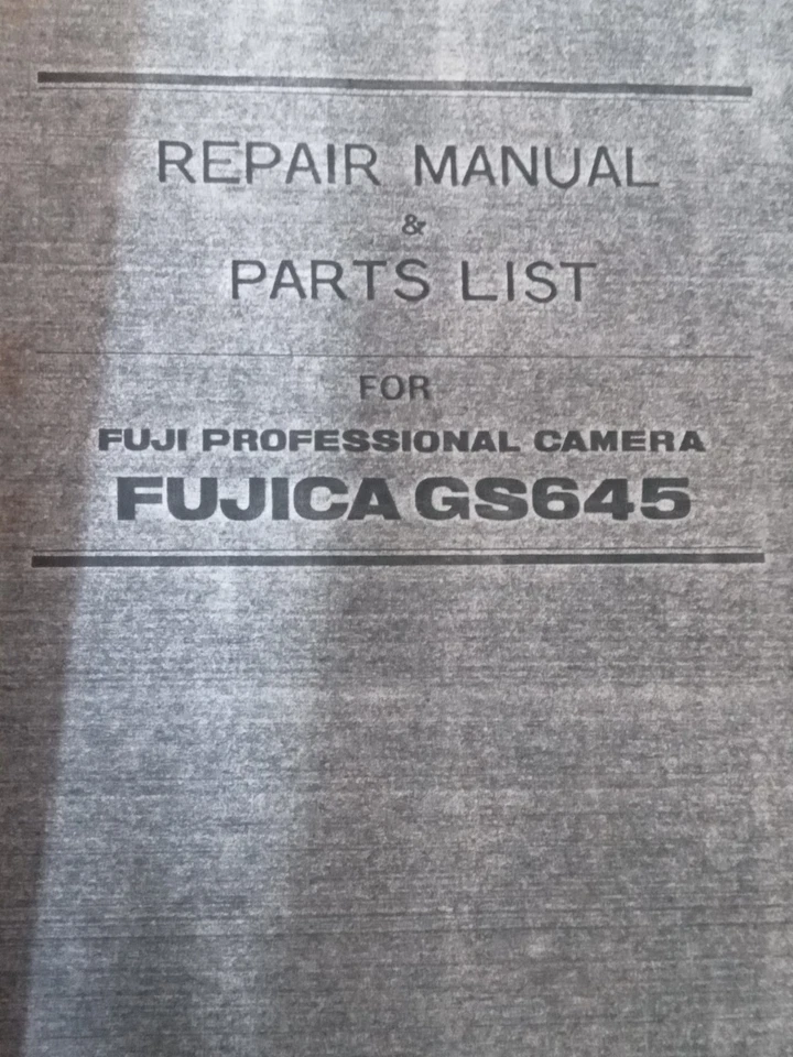 Rare Fujica GS 645 / GS 690 Service / Repair Manual For Technicians Repairers - Image 2 of 4