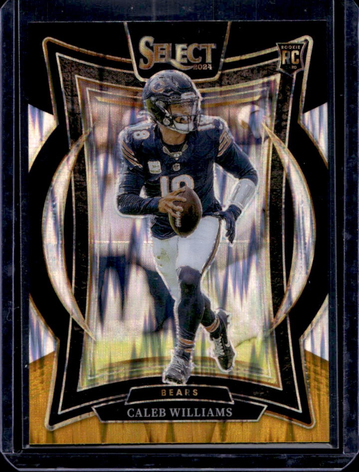 2024 Select Caleb Williams Concourse RC Black and Orange Prizm Shock #25 Bears