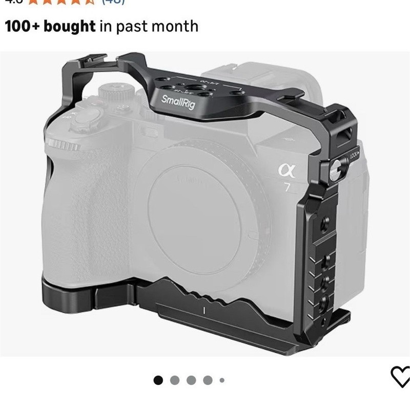SmallRig Camera Cage Built-in AirTag Slot for Sony Alpha 7 V/7 IV/7R V