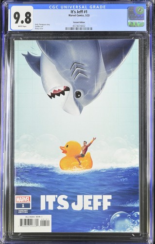 IT'S JEFF #1 Doaly Variant Cover 1st Print CGC 9.8 JAWS KEY ISSUE MARVEL RIVALS