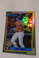 2025 Topps Update  1990 Topps Baseball Cam Smith #U90-44 Green Foil /99 (RC)