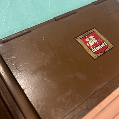 Vintage Victor Flat File Book 3” x 5” Index Card File Album 18.5” X 6.5” GUC - Picture 19 of 24