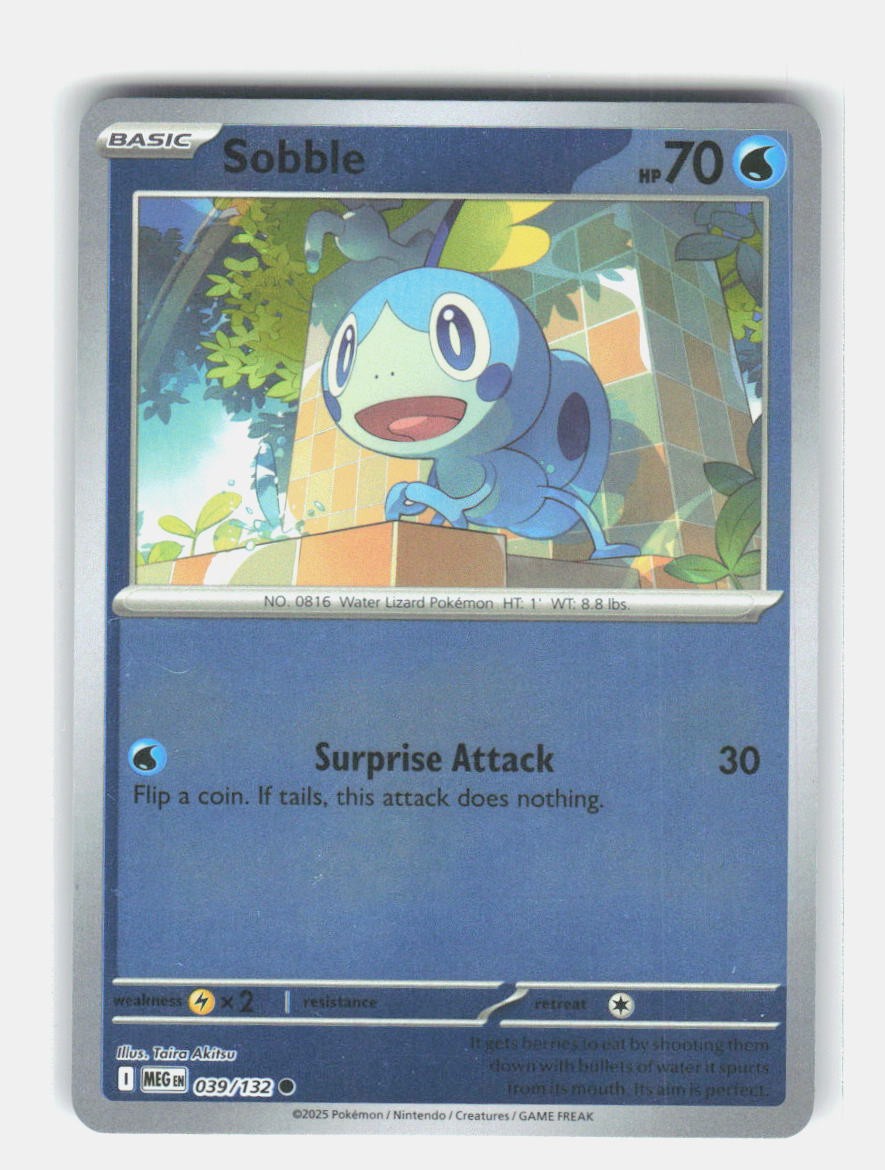 Sobble Reverse Holo Common ME01: Mega Evolution 039/132 NM Taira Akitsu