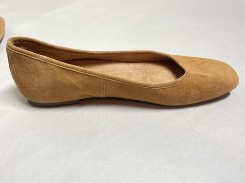 Vionic Orinda Shoes Womens Size 7.5 Tan Suede Flats Square Toe Comfort Casual - Picture 13 of 14