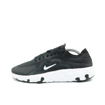 Nike Damen React Element 55 Schuh Schwarz Weiß Textil Low-Top Sneaker EU 38.5