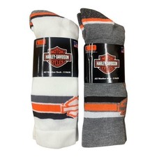 Harley Davidson Bar & Shield Riding Sock men's Shoe Sizes 9-13 4 pair
