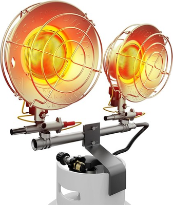#ad 30000 BTU Propane Heater Outdoor Double Tank Top Radiant Heater Safety Shutoff $95.54
