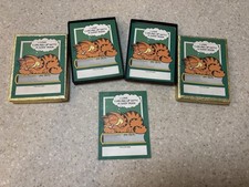 Vtg 1980s Garfield 80 Bookplates Stickers Love Curling Up With A Good Book