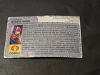 vintage G.I. GI JOE gijoe 1986 Strato Viper file card uncut