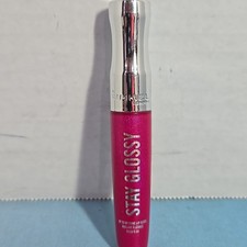 Rimmel Stay Glossy Lip Gloss, Pop Fizz Pink, 0.18 oz
