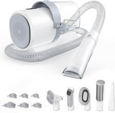 5-In-1 Pet Grooming Vacuum Kit, 2.5L Dust Cup, 3 Suction Modes and 5 Groomer Too