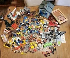 Play Mobil Lot Figures Animals & Medic, Gas Station Parts Accessories VTG LOT
