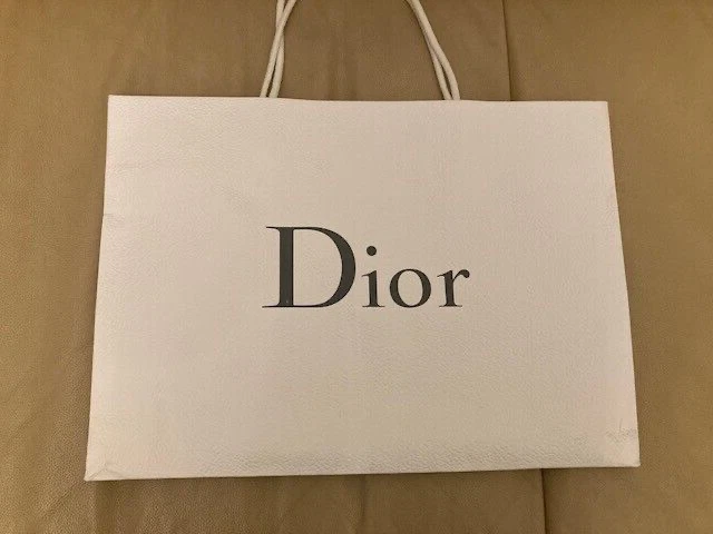 AUTHENTIQUE sac cadeau moyen porte livre blanc Dior cm 42 x 31 x 13 cm