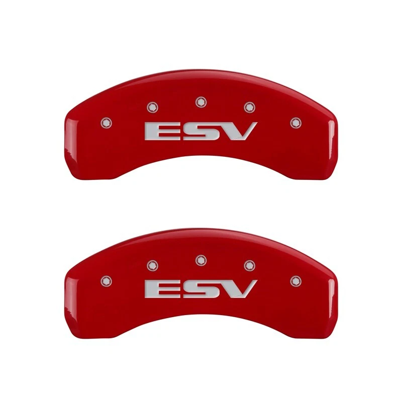 Cadillac "Escalade" 2002-2006 delantero trasero rojo MGP cubiertas de pinza de disco de freno "ESV" Foto 3 de 4