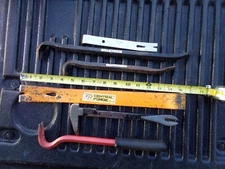 Lot of 6 Pry Bars,Wrecking Bars, & Nail Pullers